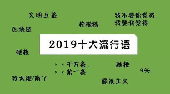 2019年十大流行語出爐，有的已被搶注成商標(biāo)，快看還有哪些漏的