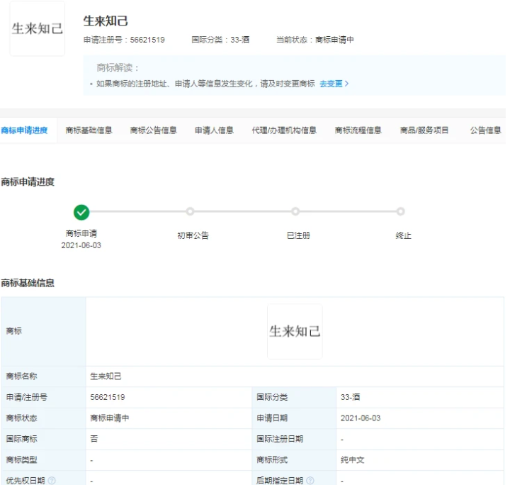 《山河令》主題演唱會(huì)名稱“生來知己”已被申請注冊為商標(biāo)