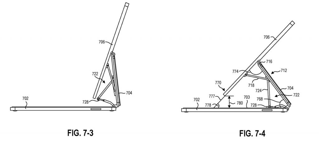 2021年7月28日微軟 Surface 新專利曝光，類似蘋果 iPad 妙控鍵盤設(shè)計(jì)