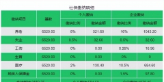 社保個人部分每月繳費多少(社保個人和企業(yè)繳費比例明細(xì)表)